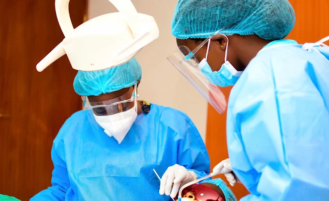 A happy patient smiling after a dental procedure.